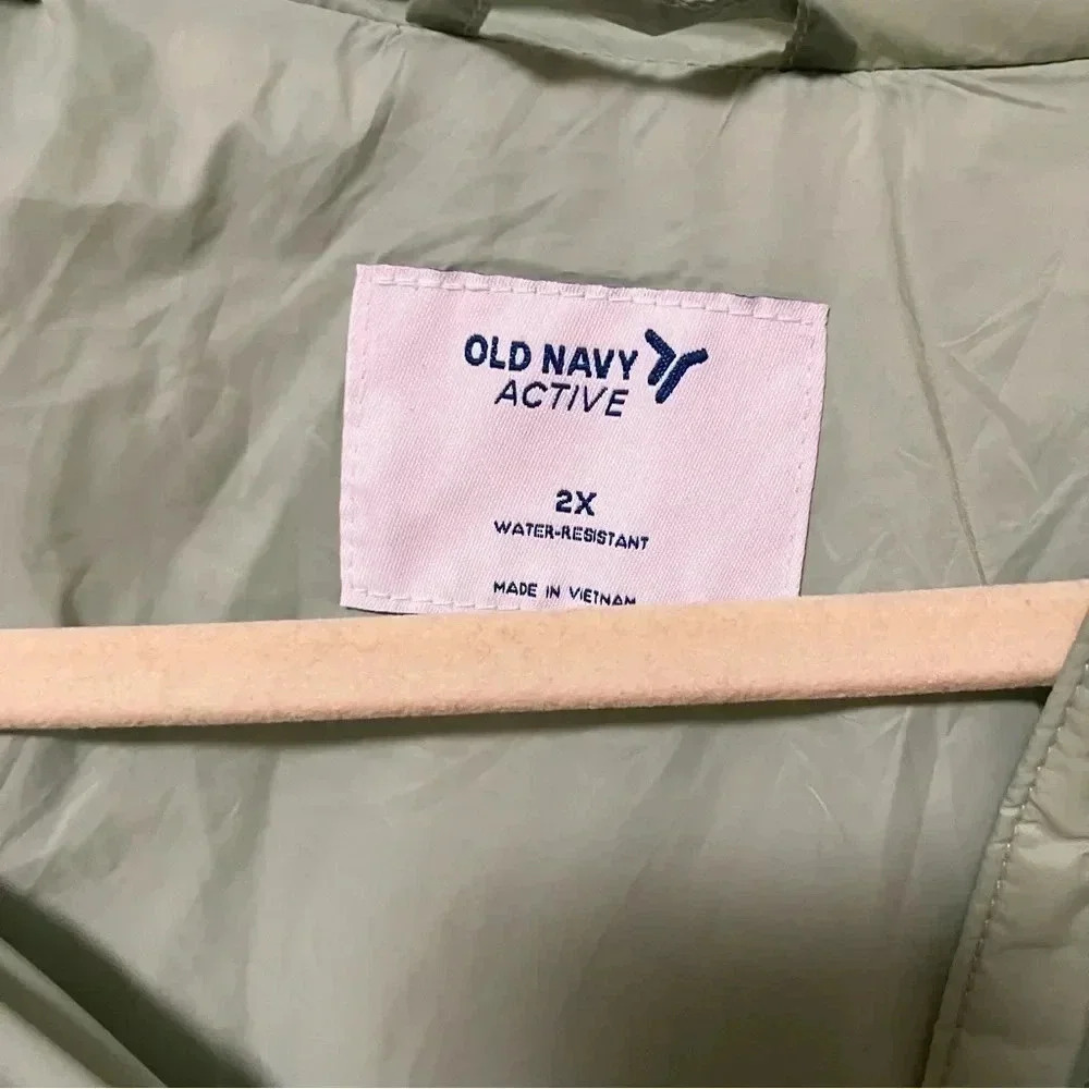 NWT  Old Navy Mint quilted kangaroo pocket light jacket - Picture 10 of 10